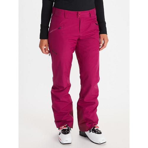 Marmot Lightray Ski Pants For Womens Red IUH895627